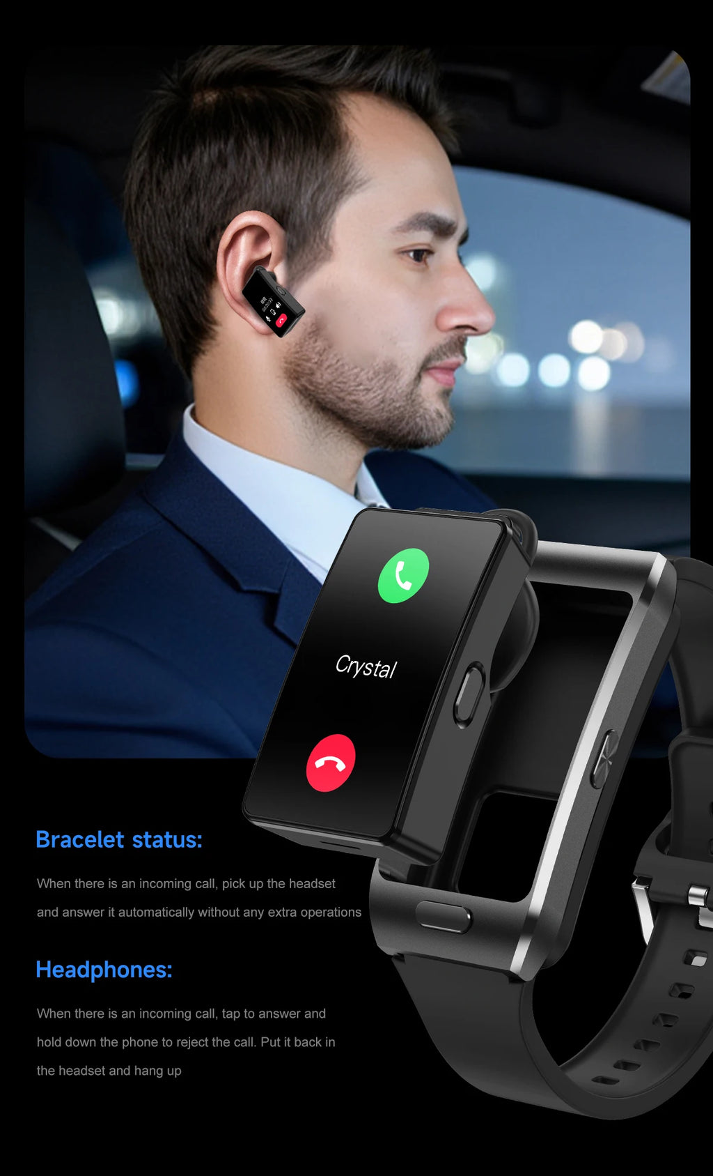 Reloj inteligente LIGE 2 en 1 TWS auriculares 1,57 "hombres mujeres GPS deportes Fitness ECG relojes de ritmo cardíaco Bluetooth llamada música Smartwatch