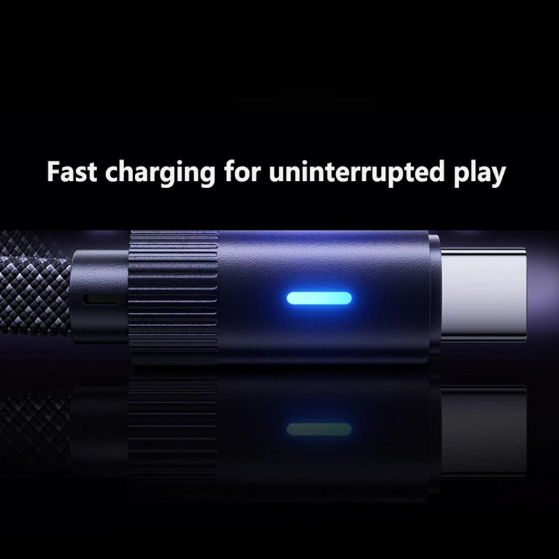 Cable USB-C 100W PD Ángulo Recto 90° para iPhone y Huawei