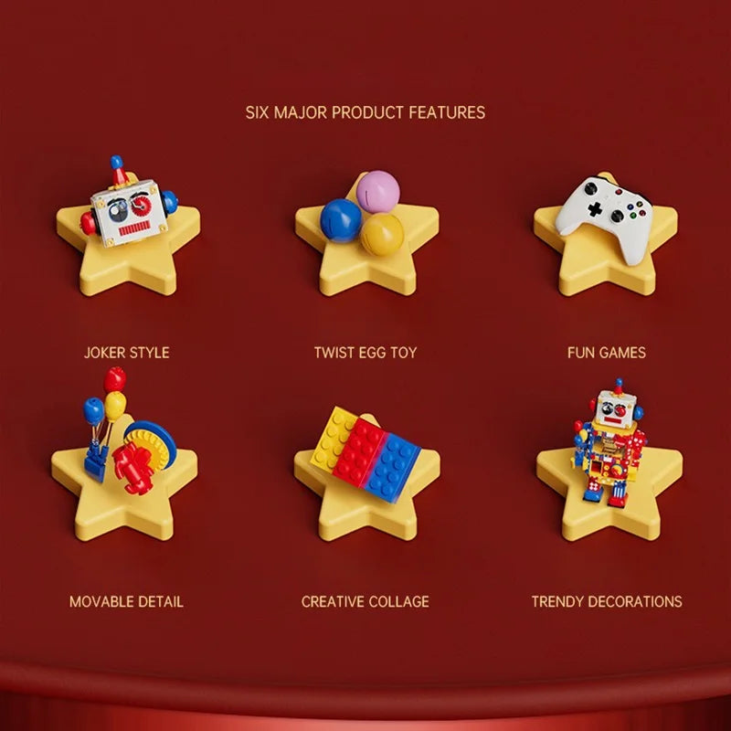 Máquina de juego de mesa JK-8219 Joker Twist, piezas decorativas creativas hechas a mano, bloques de construcción para adultos, juguete de regalo.
