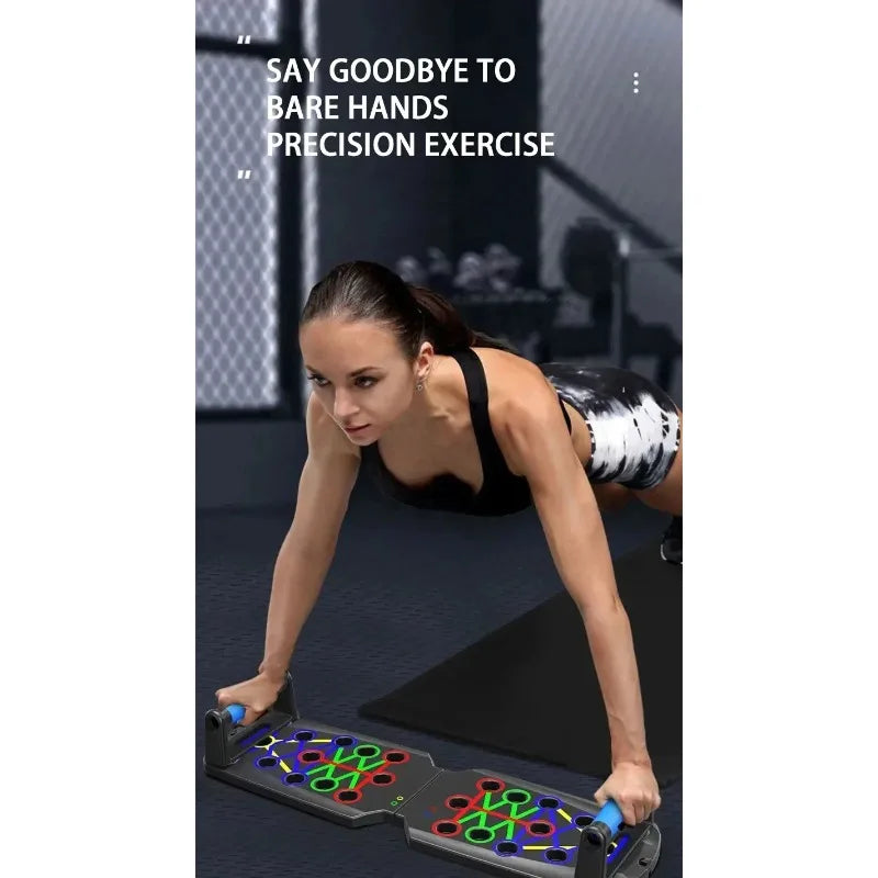 Tabla de flexiones plegable multifuncional para fitness en casa o exteriores