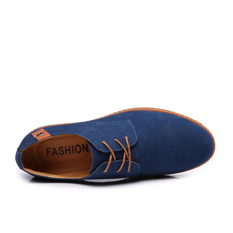 Zapatos Oxford Casuales de Gamuza para Hombre, Transpirables, Cómodos, con Acabado Mate, Zapatos de Negocios, Zapatillas Clásicas, Calzado de Vestir