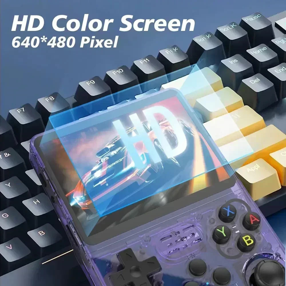 Consola de Juegos Portátil Retro R36S Pro, Pantalla IPS de 3.5 Pulgadas, 64GB a 256GB