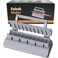 LMETJMA Prensa Grande para Hacer Kebab, Máquina Manual de Plástico para Hacer Kebab, Molde para Hacer Kabob, Brochetas para Barbacoa