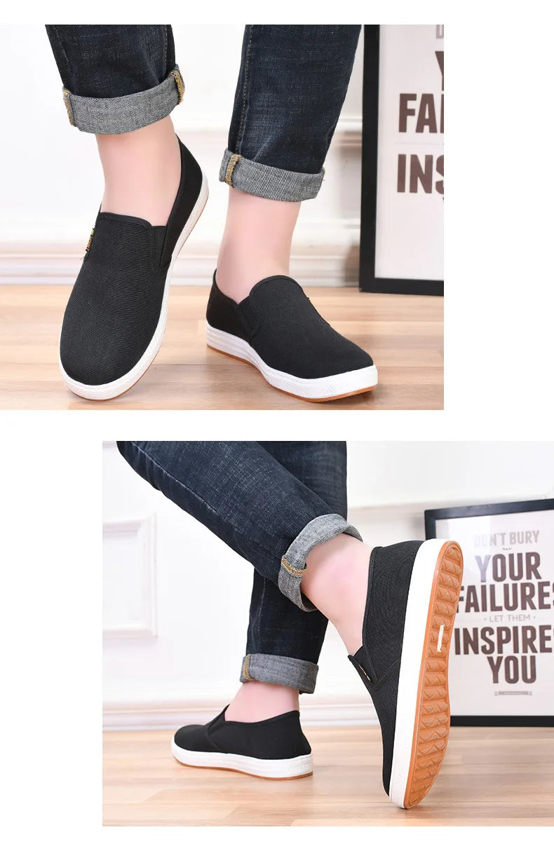 Zapatillas de Lona para Hombre sin Cordones | Livianas y Casuales