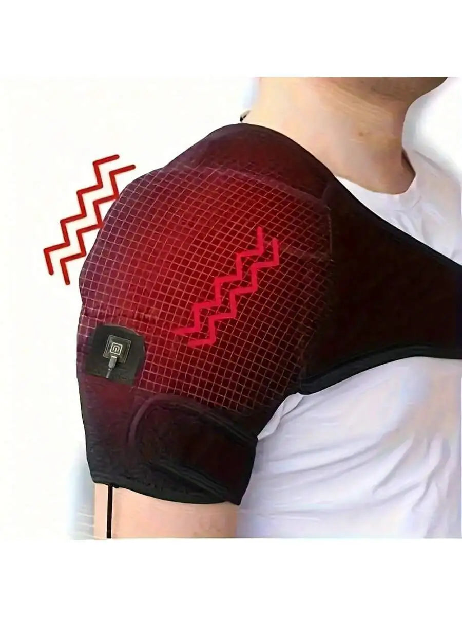 Masajeador de Hombros Eléctrico USB 2026 con Calor, Soporte Ajustable para Espalda y Hombros, Relajación Muscular de Brazos