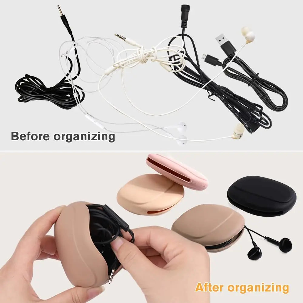Estuche de Silicona para Auriculares y Cables