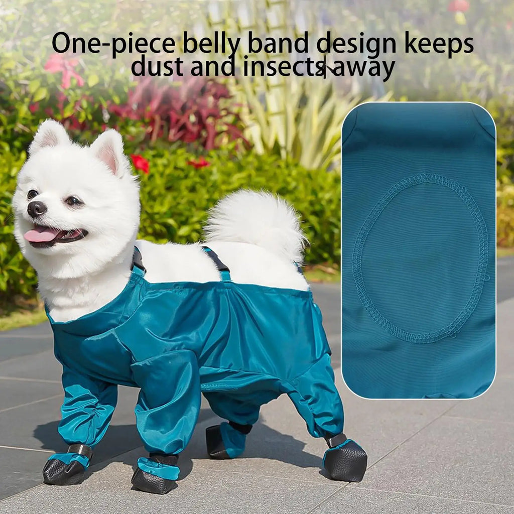 Traje de Nieve para Perro con Botas Incorporadas y Tiras Reflectantes