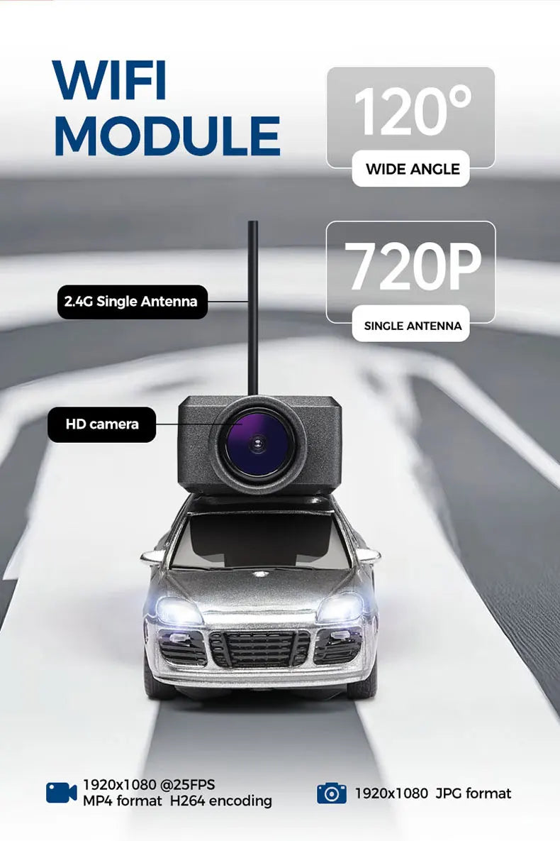 WLtoys 6401 1:64 Mini coche RC 2,4G Control remoto con cámara FPV 720P y aplicación WiFi, nuevo juguete de carreras de control remoto para regalo para niños y niñas