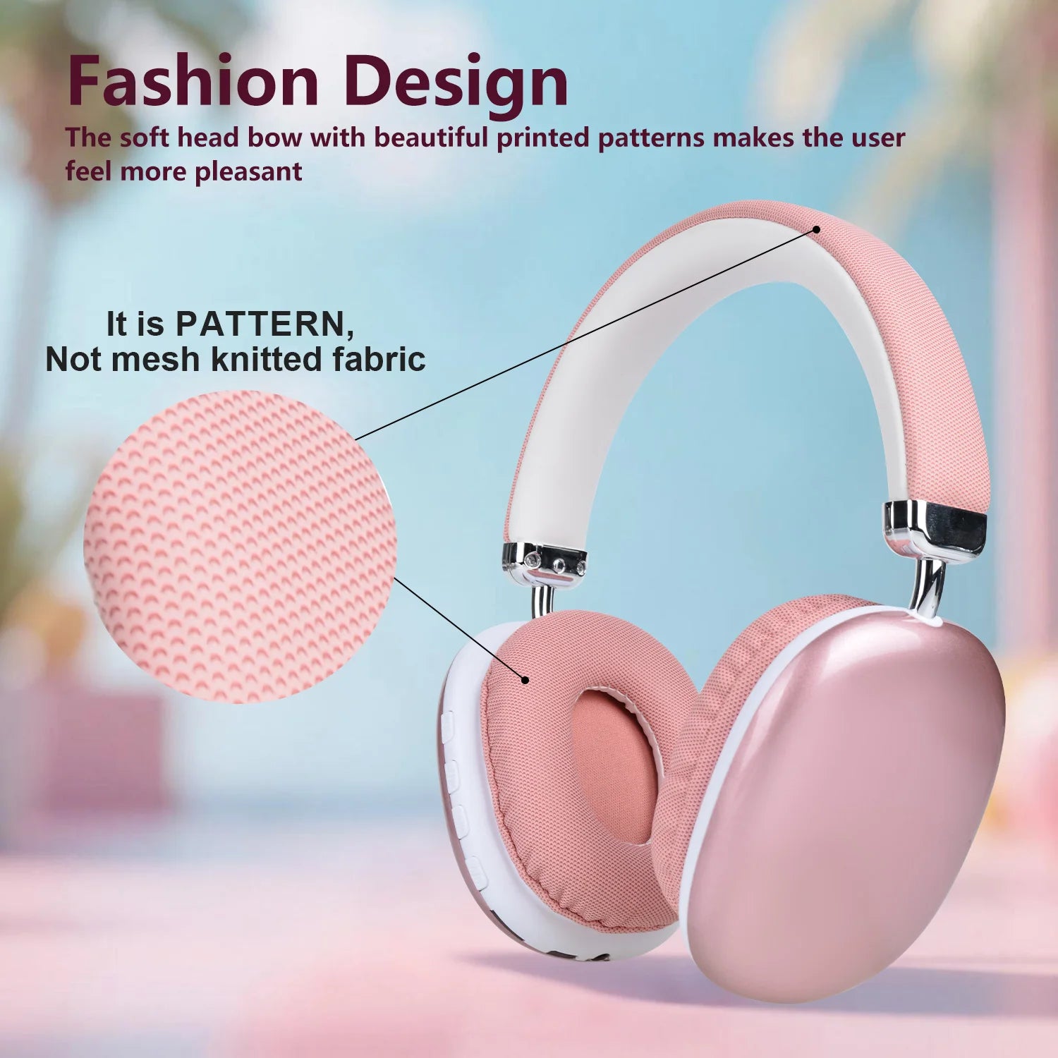 B40 Rosa Auriculares Over-Ear Bluetooth 5.3 HiFi