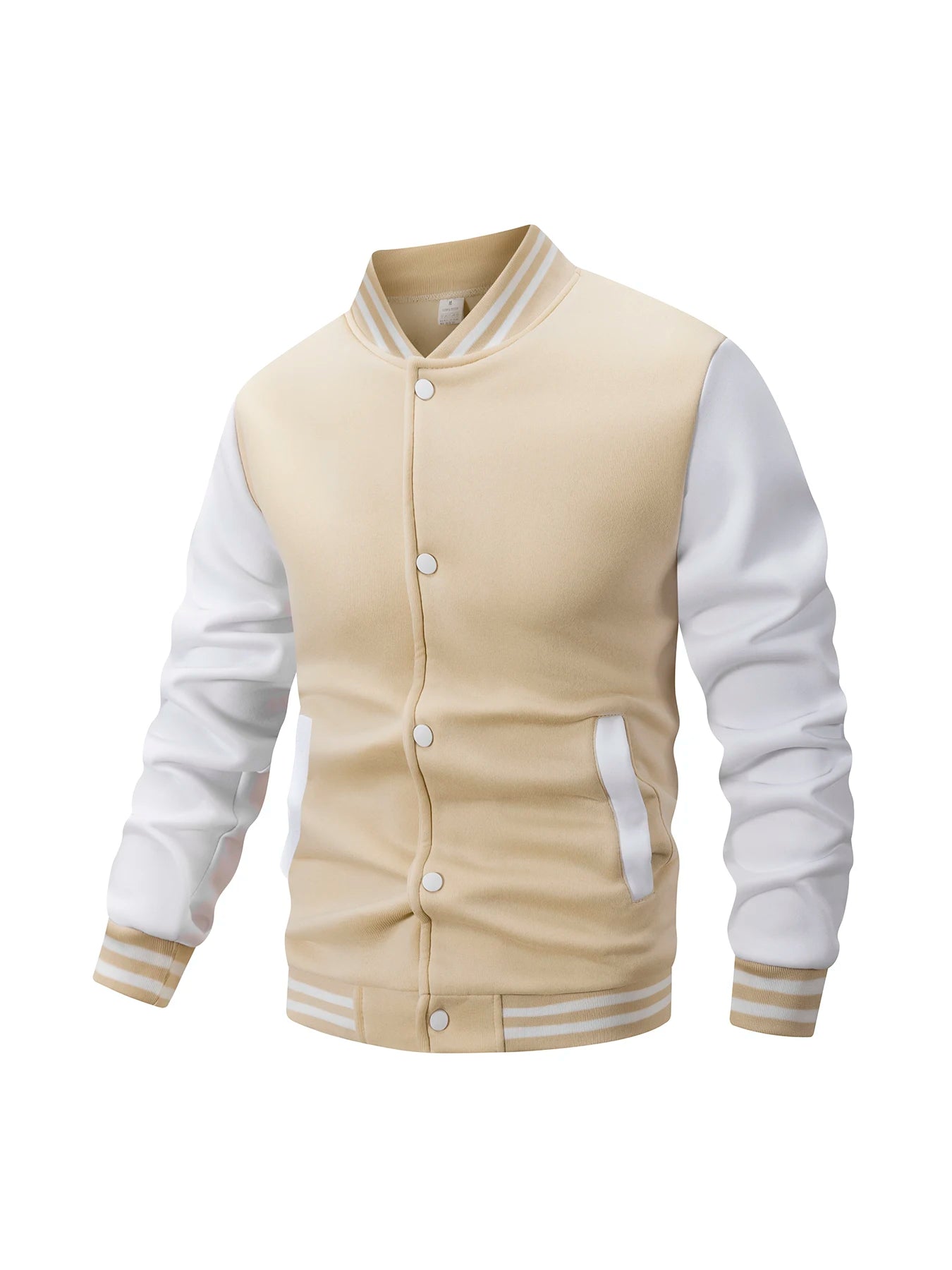 Chaqueta Universitaria de Béisbol para Hombre, Forro Polar, Retro
