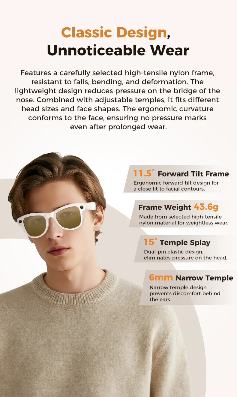 Gafas Inteligentes 2026 Cámara 800W y Traducción