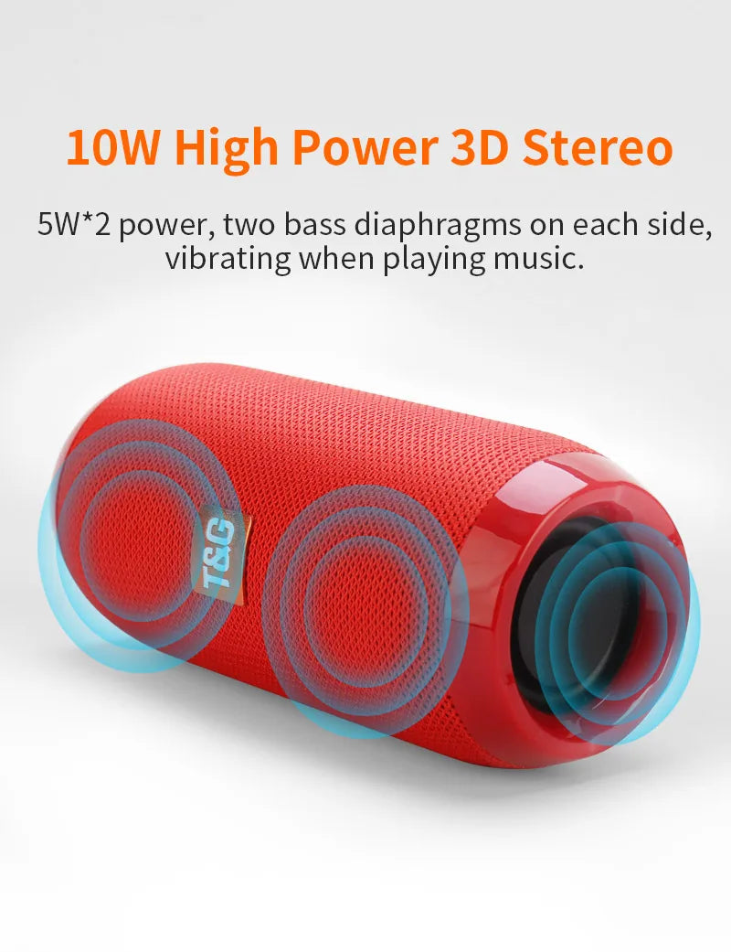 Altavoz inalámbrico portátil Caixa De Som Bluetooth caja De sonido De música Bluetooth para Subwoofer Radio FM Bocina acústica manos libres Hifi