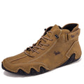 Zapatos informales de cuero, zapatillas de deporte para hombre, mocasines para caminar al aire libre, calzado cómodo, botas de lujo para hombre