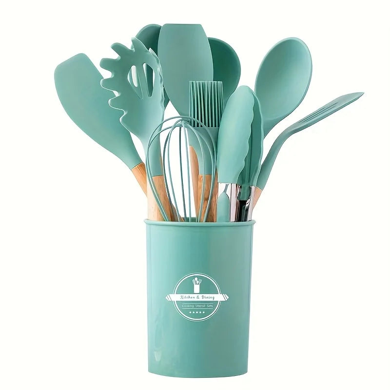 Set de Utensilios de Cocina de Silicona 12 Uds
