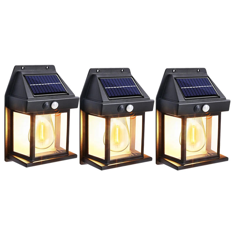 Lámpara Solar LED Exterior con Sensor de Movimiento 3 Modos