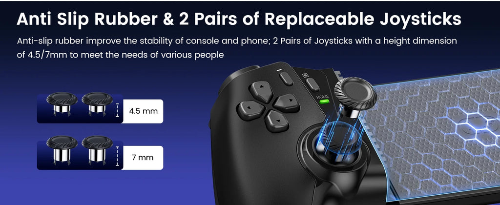 BEBONCOOL Bluetooth Gamepad controlador de juegos de efecto Hall para Nintendo Switch 2/Switch/Switch OLED/teléfono Android/iPhone