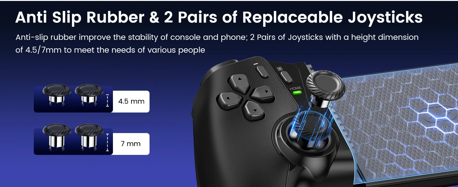 BEBONCOOL Bluetooth Gamepad controlador de juegos de efecto Hall para Nintendo Switch 2/Switch/Switch OLED/teléfono Android/iPhone