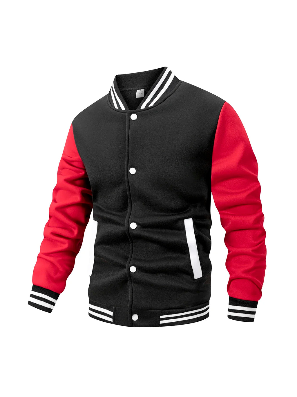 Chaqueta Universitaria de Béisbol para Hombre, Forro Polar, Retro