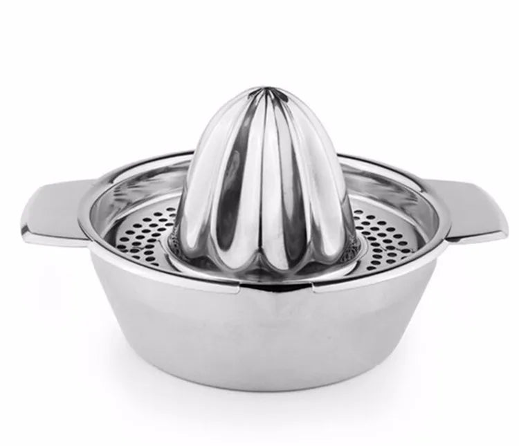 LMETJMA exprimidor de limón de acero inoxidable, exprimidor Manual para exprimidor de limón y naranja, escariadores, exprimidor de frutas y verduras, herramienta de cocina