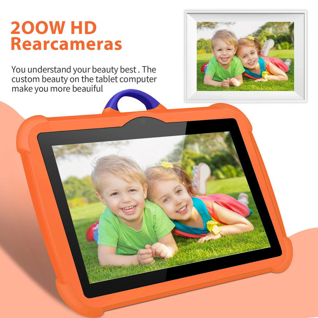 Tableta Infantil 2025 Nueva de 7 Pulgadas con WiFi 5G, Quad Core, 4GB RAM, 64GB ROM, Android, para Aprendizaje y Educación, Regalo Preferido para Niños