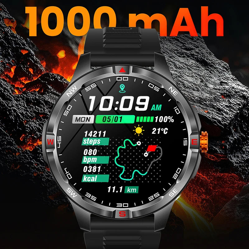 Reloj Inteligente GPS Brújula Bluetooth Deportivo