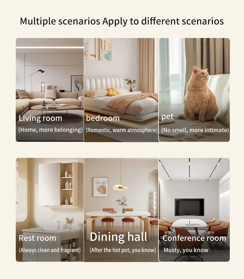 Máquina de aromaterapia automática Searide 50ml para baño y hogar