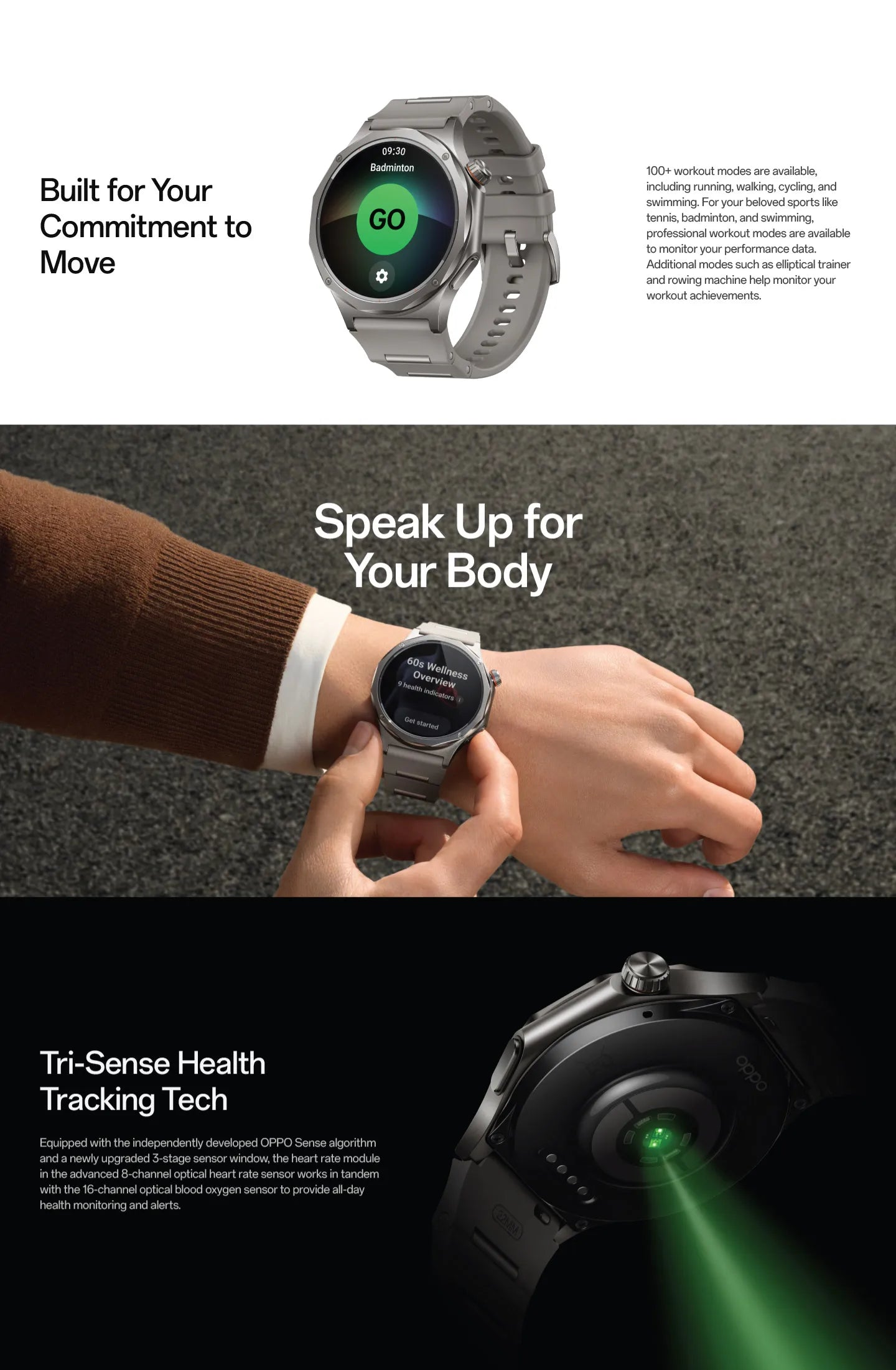 OPPO Watch X3 Reloj Inteligente AMOLED Titanio