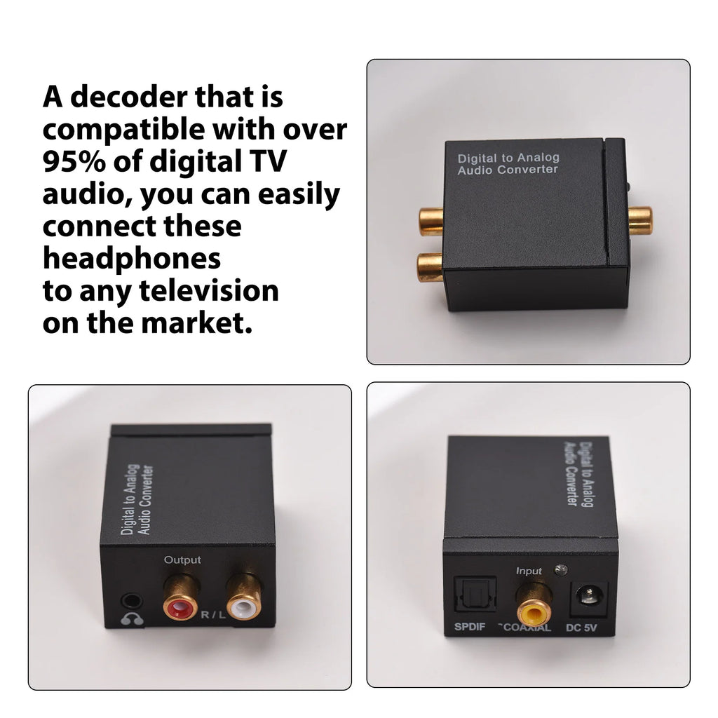 Auriculares TV Inalámbricos Transmisor 5 en 1