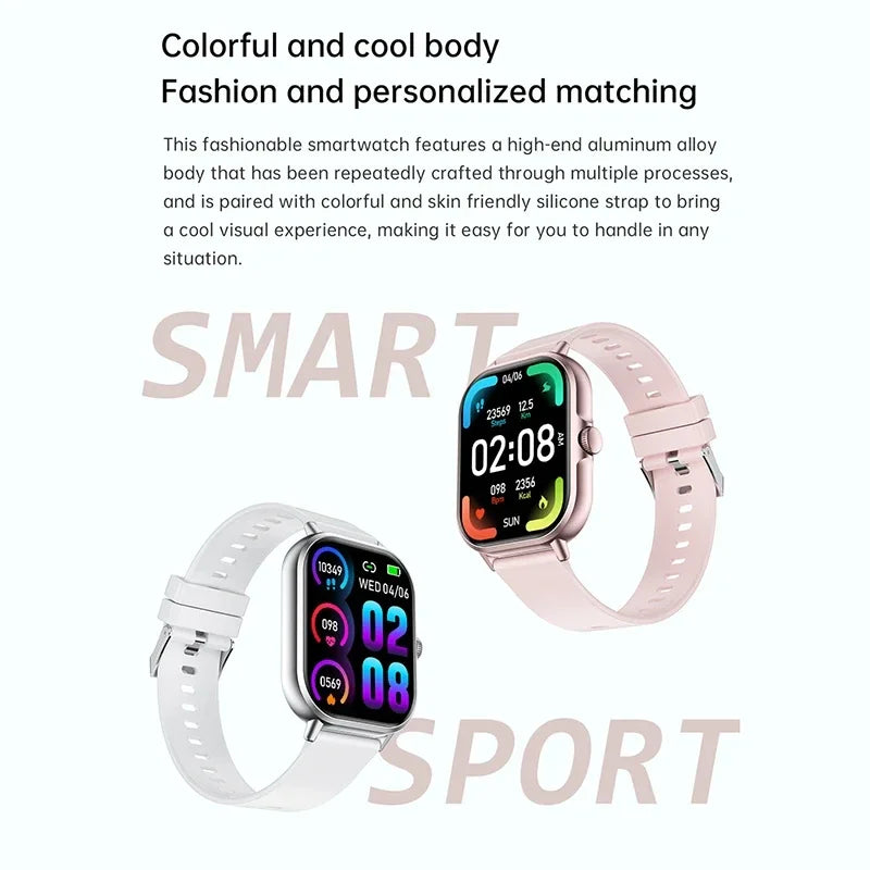 VIVO reloj inteligente Android IOS regalo Bluetooth llamada Smartwatch 2025 pantalla táctil música Fitness Tracker relojes deportivos + auricular nuevo