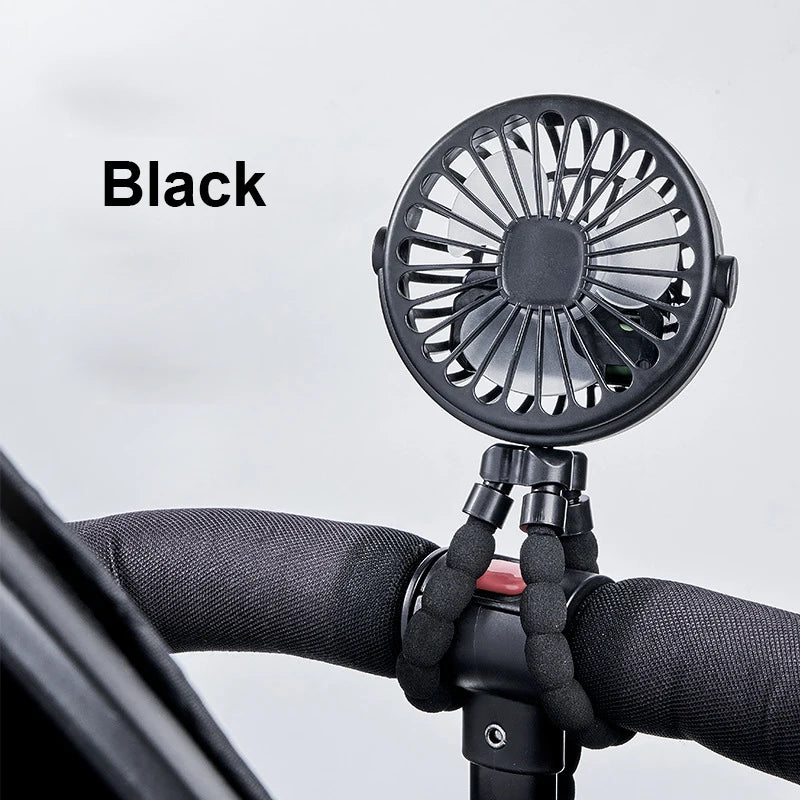 Mini Ventilador Octopus con Trípode Flexible 360°