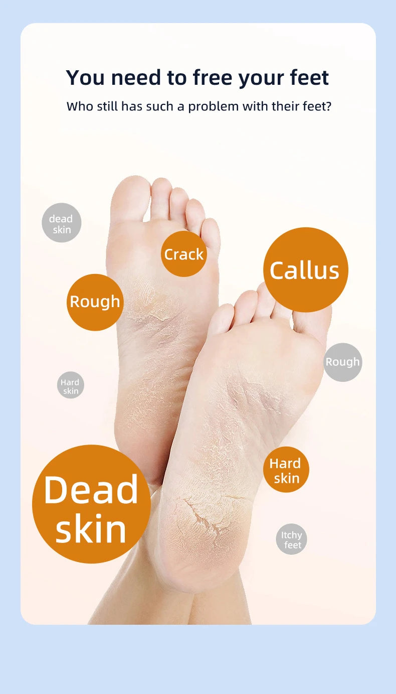    Removedor de callos de pies eléctrico plegable, exfoliación de pies, 9 velocidades ajustables, depurador de pies para pedicura de piel muerta agrietada