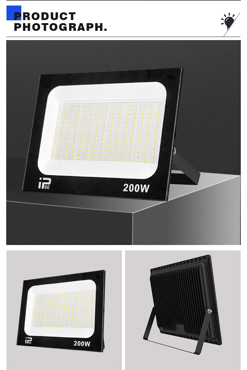 Reflector LED Exterior IP66 Impermeable para Jardín AC220V