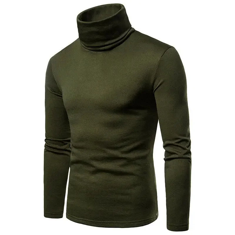Suéteres de Cuello Alto para Hombre Otoño Invierno, Suéteres Casuales Térmicos de Manga Larga, Ajustados, Elásticos, Básicos, Sudaderas, Jumper, Camisetas