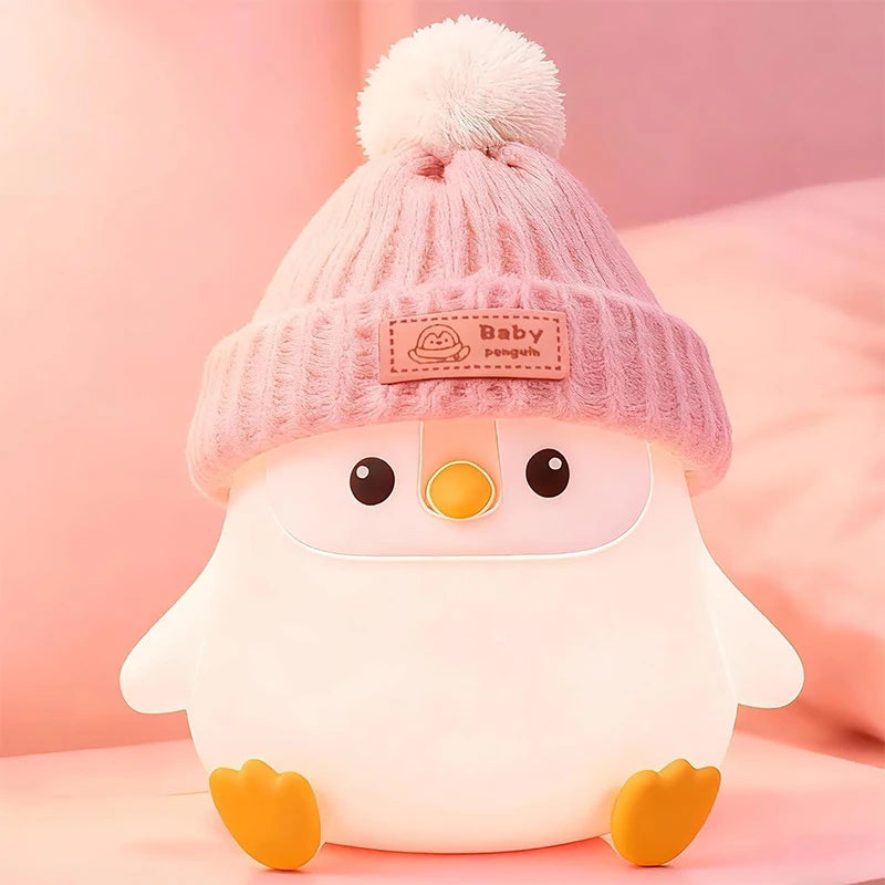Lámpara de Pingüino de Silicona Táctil Regulable