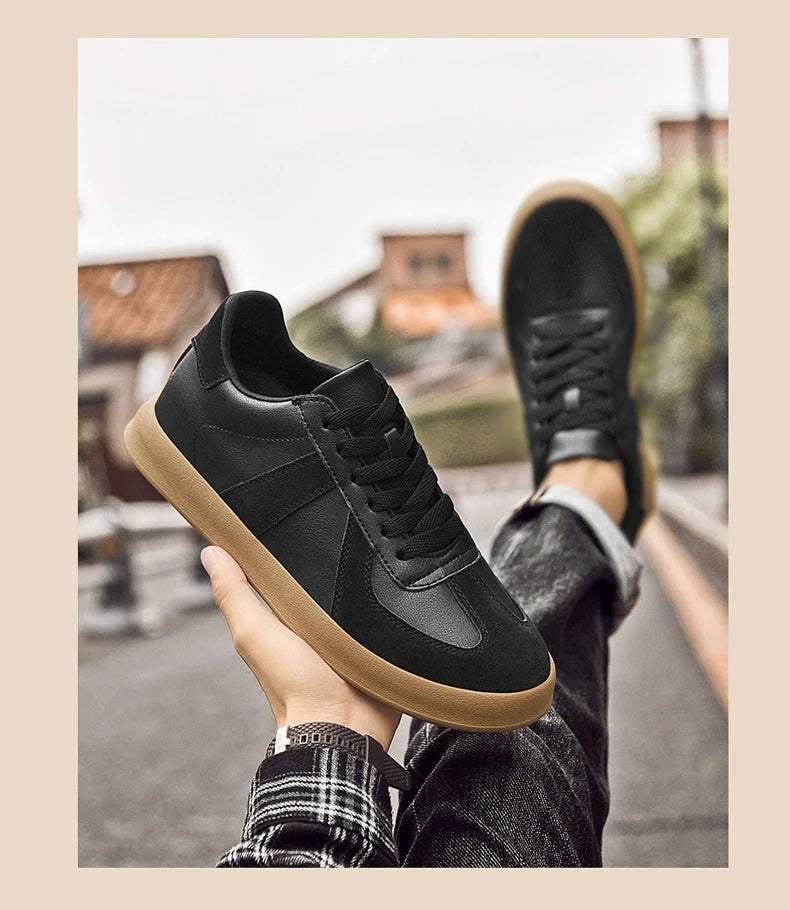 Zapatos invisibles con aumento de altura, zapatos de entrenamiento moral de 8cm, zapatillas informales transpirables de verano con aumento de altura interior para hombre, zapatos Forrest Gump versátiles Retro de cuero genuin
