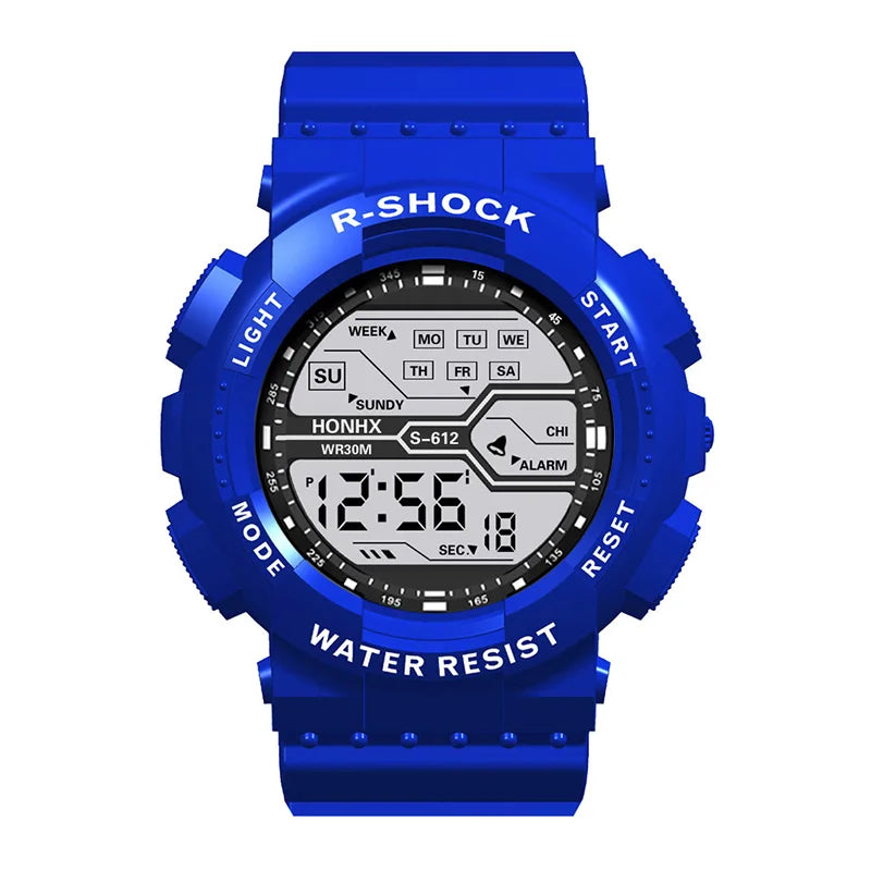 Reloj Digital LED Deportivo Resistente al Agua 30m