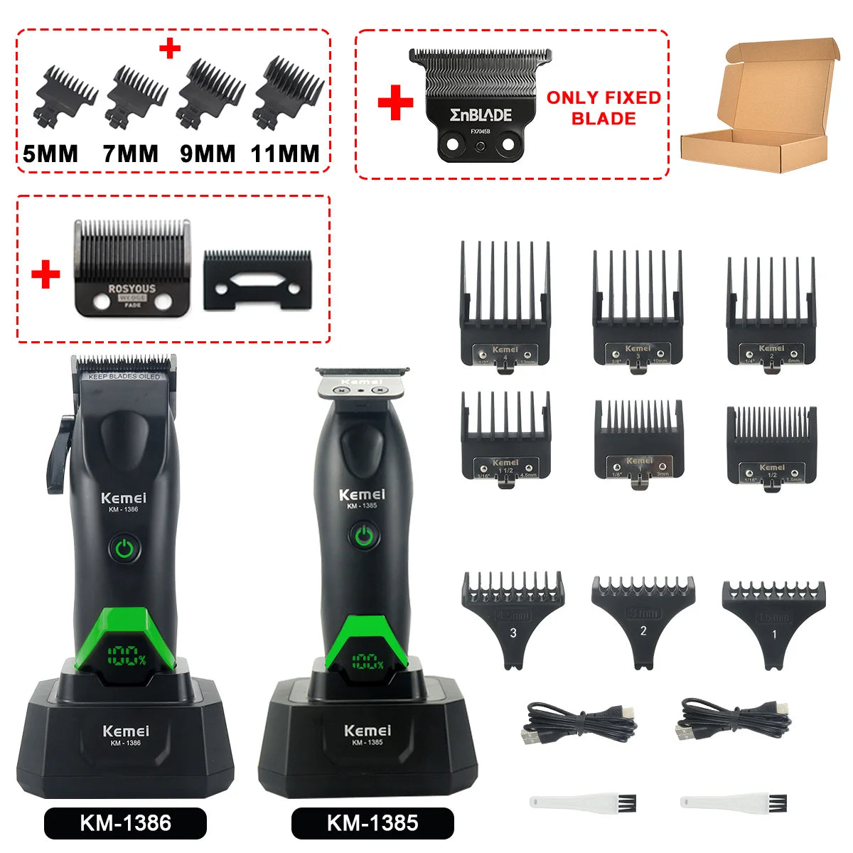 Cortadora de Pelo Profesional para Hombre, Cuchilla DLC, Motor DCM 7500 RPM