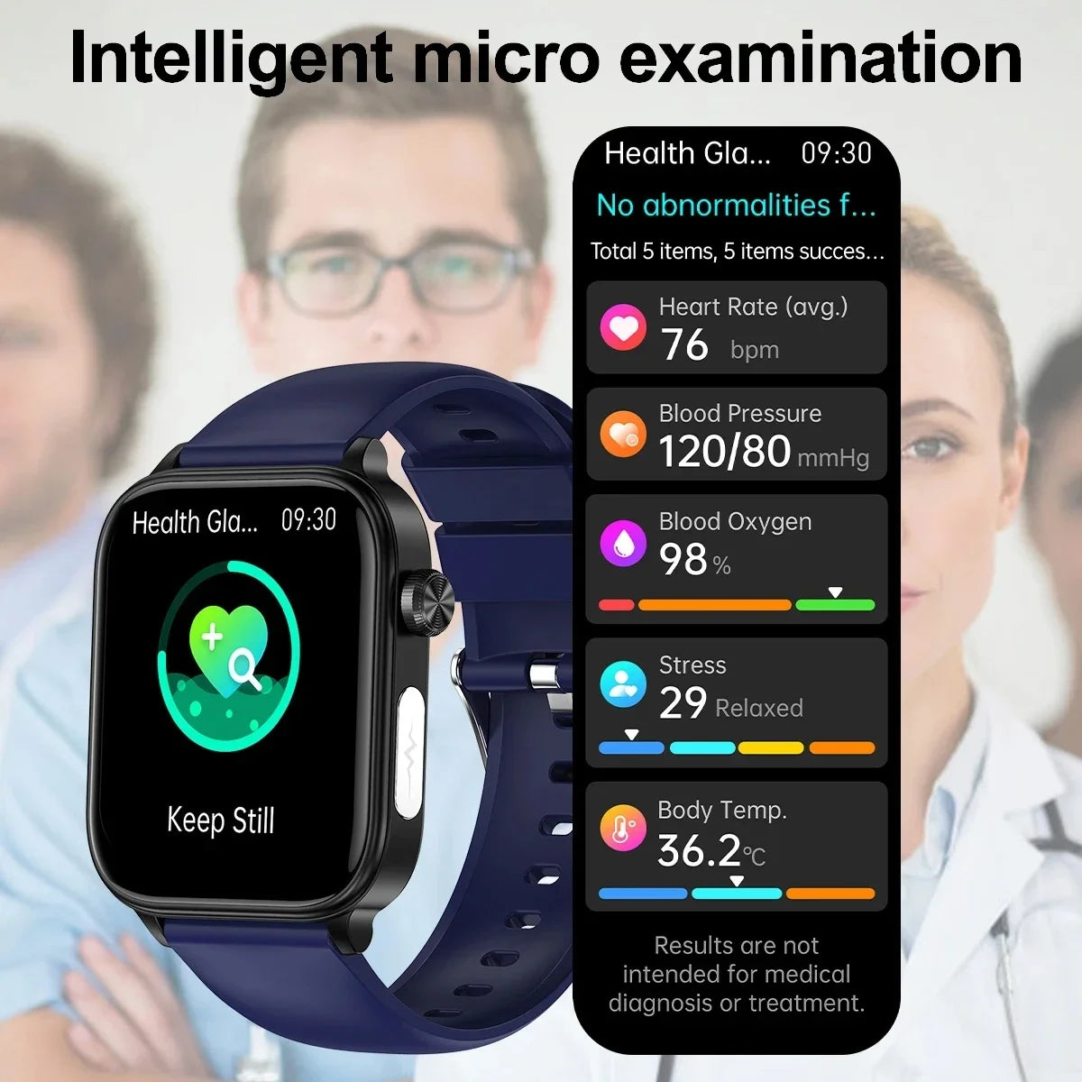 Smartwatch con Diagnóstico AI y ECG para Hombre