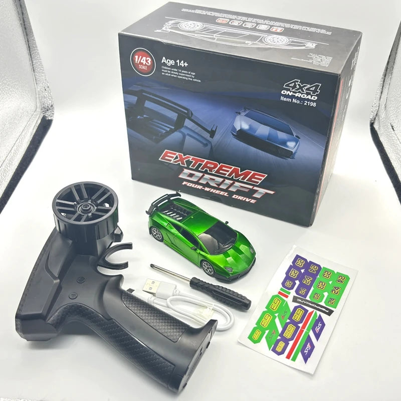 Auto RC de Deriva 4WD Mini Alta Velocidad con Giroscopio