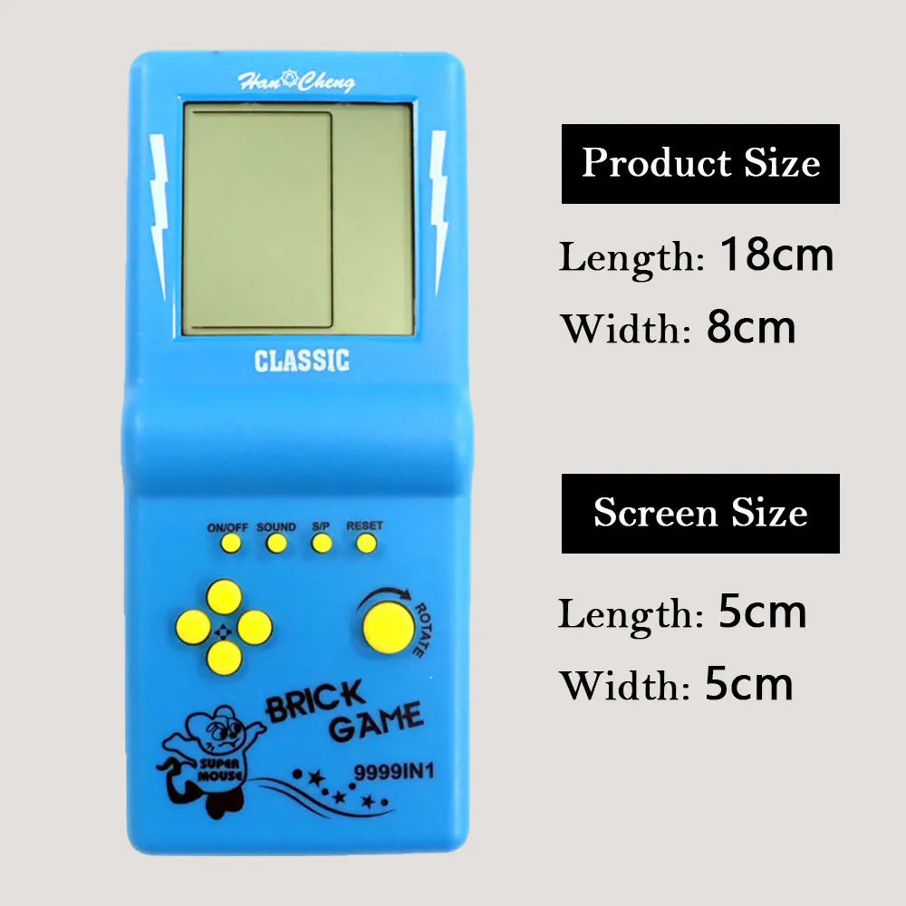 Consola de Juegos Retro Portátil Tipo Tetris, Pantalla Grande para Niños