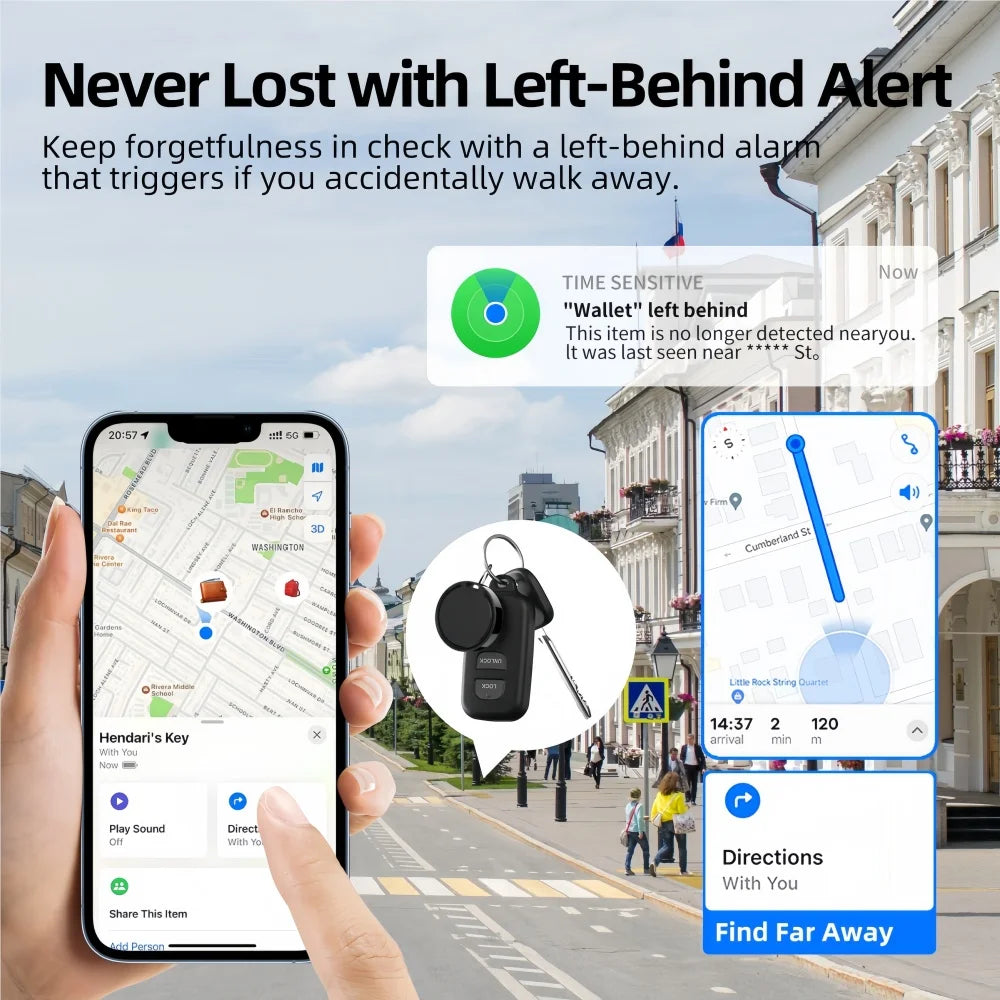 Mini Rastreador GPS Antipérdida para Mascotas, Niños, Bolsos, Llaves, Carteras, Compatible con Aplicaciones IOS/Android, Localizador