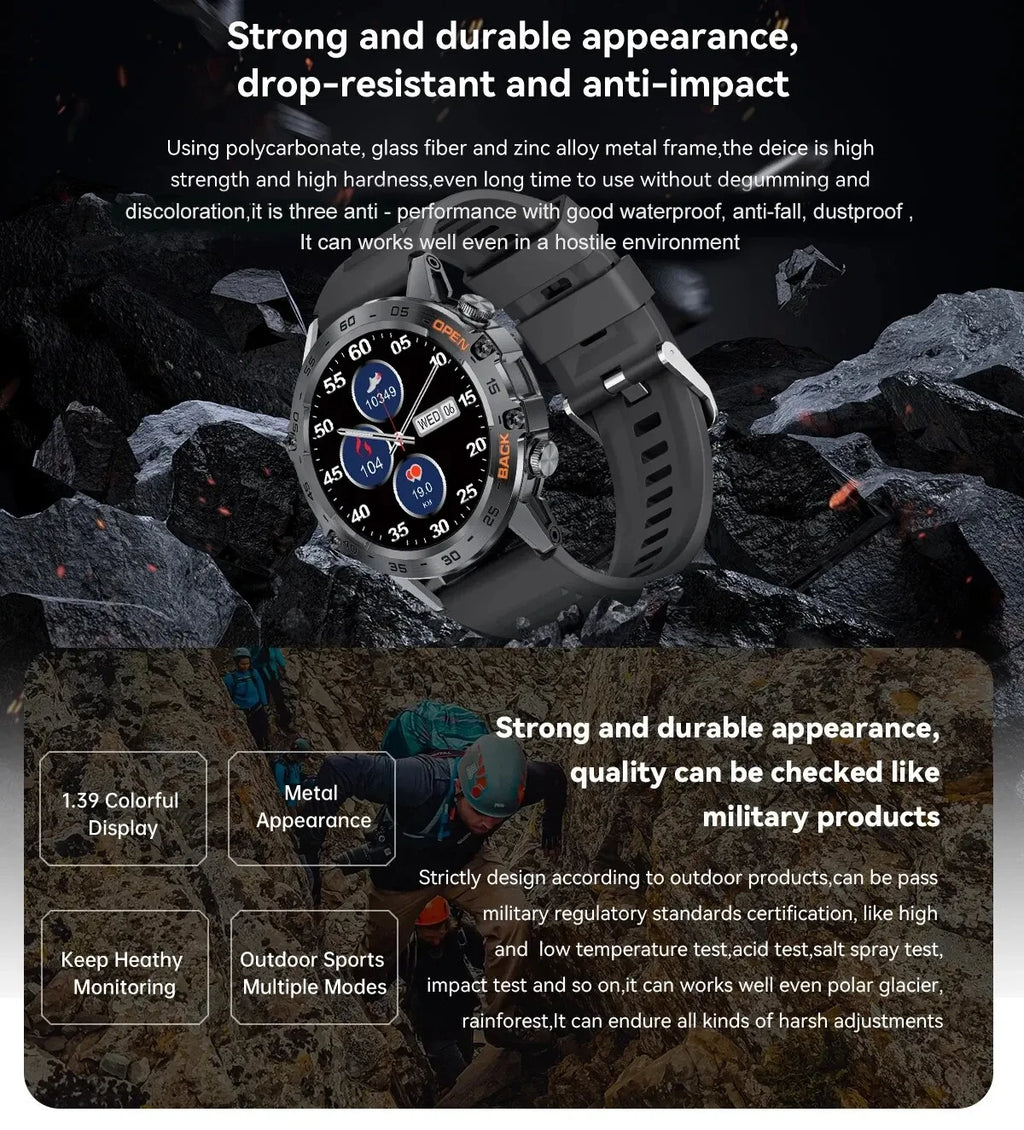 LIGE Reloj Inteligente Ritmo Cardíaco Bluetooth