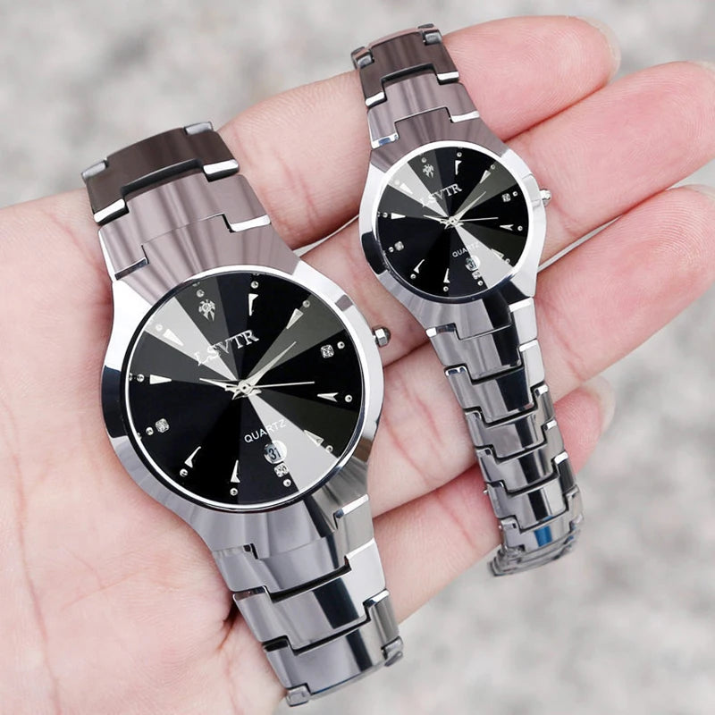 Reloj de Pareja YIKAZE Acero Inoxidable Resistente Agua