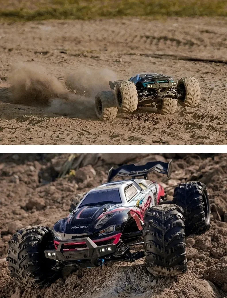 JJRC -Q130 sin escobillas de alta velocidad 70 KM/H4X4 todoterreno 2,4G 4WD Control remoto RC coche 4WD Racing Monster Racing Boy juguete para regalo 1:16