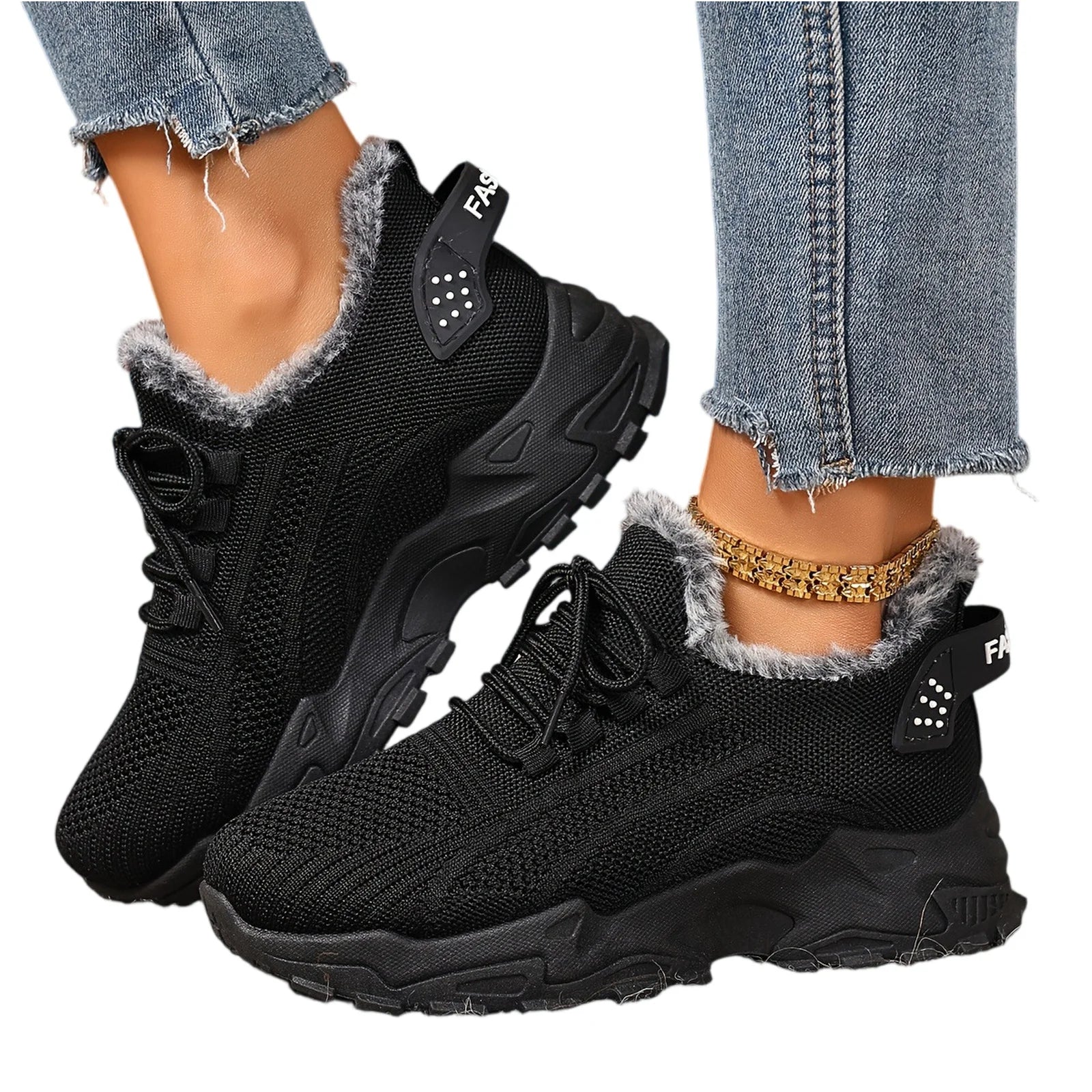Zapatillas Deportivas de Invierno para Mujer - Suela Antideslizante