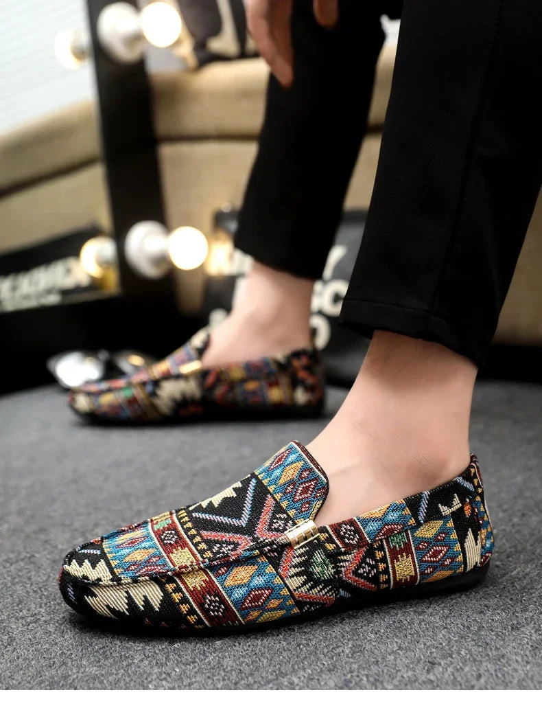Zapatos informales de verano para hombre, mocasines transpirables para hombre, zapatos perezosos, zapatillas cómodas para caminar, zapatos planos antideslizantes para conducir