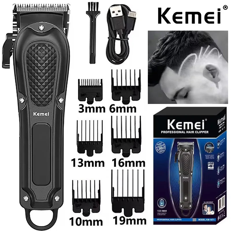 Cortadora de Pelo Kemei KM-1071 USB Recargable