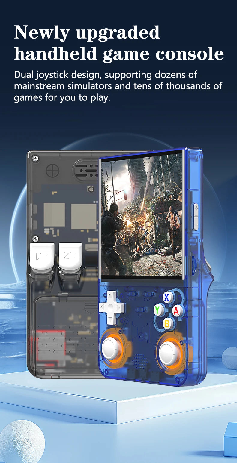 Consola de Videojuegos Retro R36 Ultra, Sistema Linux, Pantalla IPS de 4.0 Pulgadas