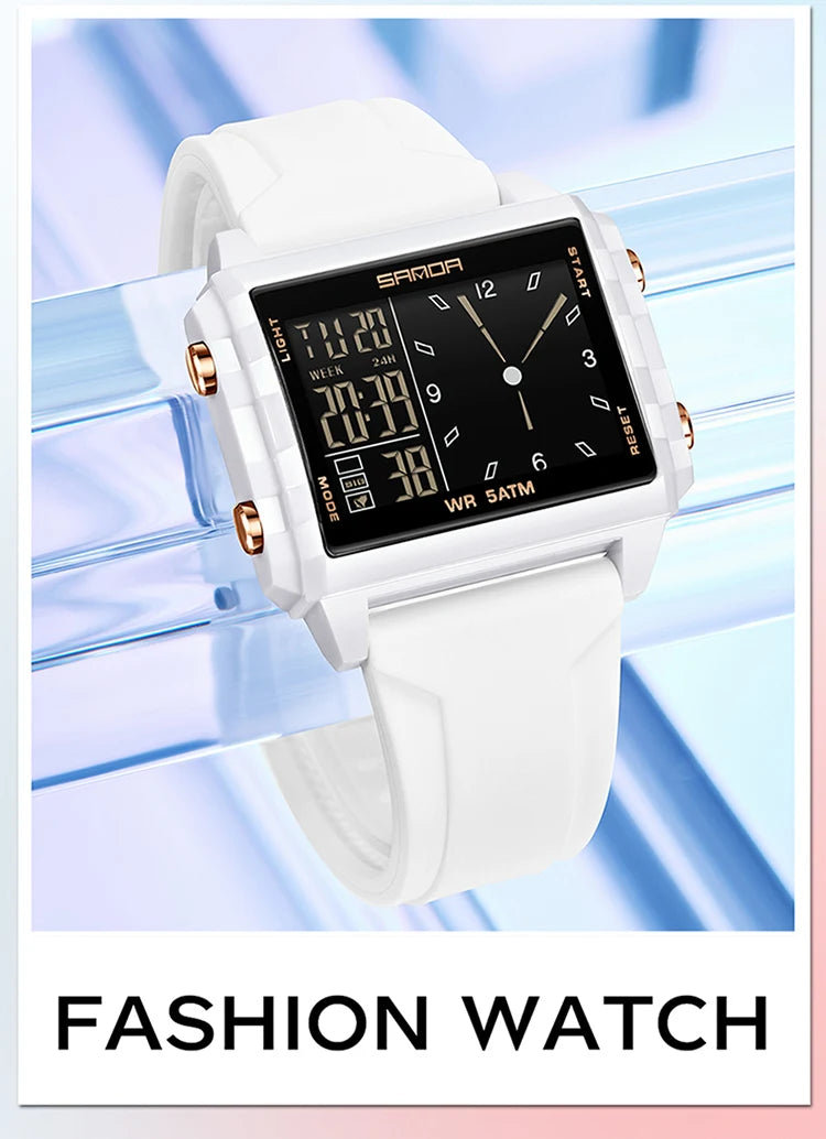 Reloj Digital SANDA Deportivo para Hombre Multifunción Luminoso