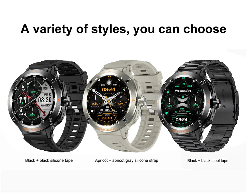 Smartwatch LIGE 2 en 1 con auriculares TWS Bluetooth, NFC y rastreador deportivo